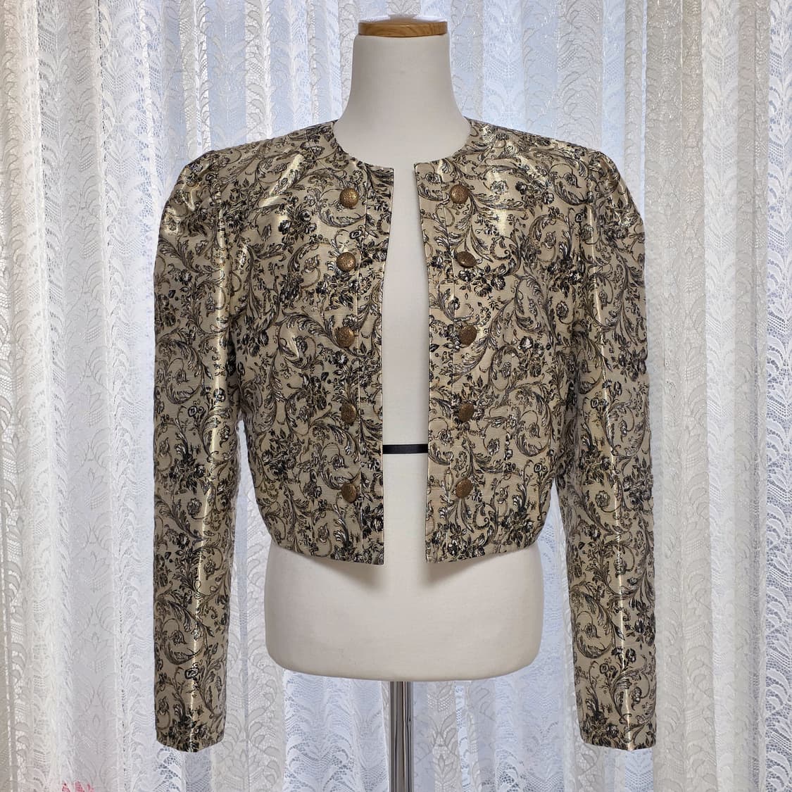 90년대 일본 빈티지 금사 크롭 자켓 상품이미지1