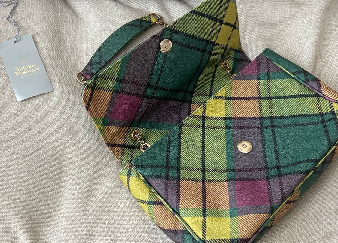 비비안웨스트우드 빈티지 체크 숄더백 (상태 최상) 상품이미지3