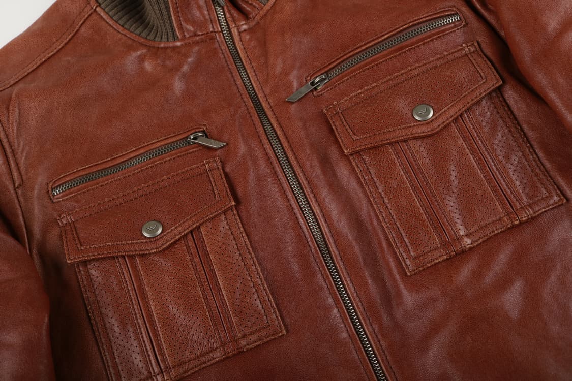 [L] 빈티지 양가죽 블루종 자켓 상품이미지2