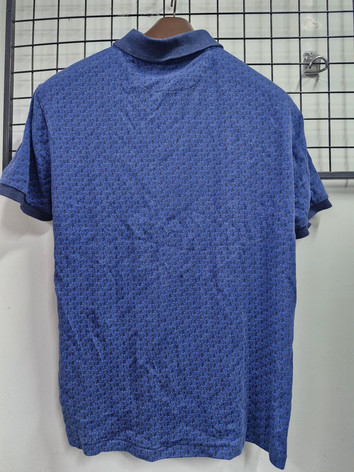 95M 폴로랄프로렌 블루 패턴 카라 반팔티. 상품이미지5