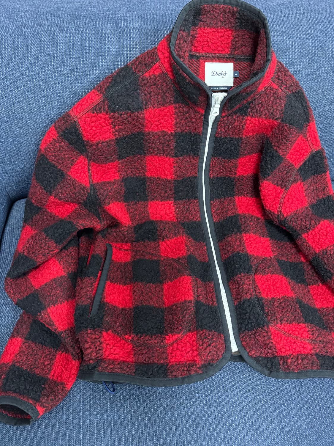 드레익스 버팔로 체크 플리스 자켓 L 상품이미지1