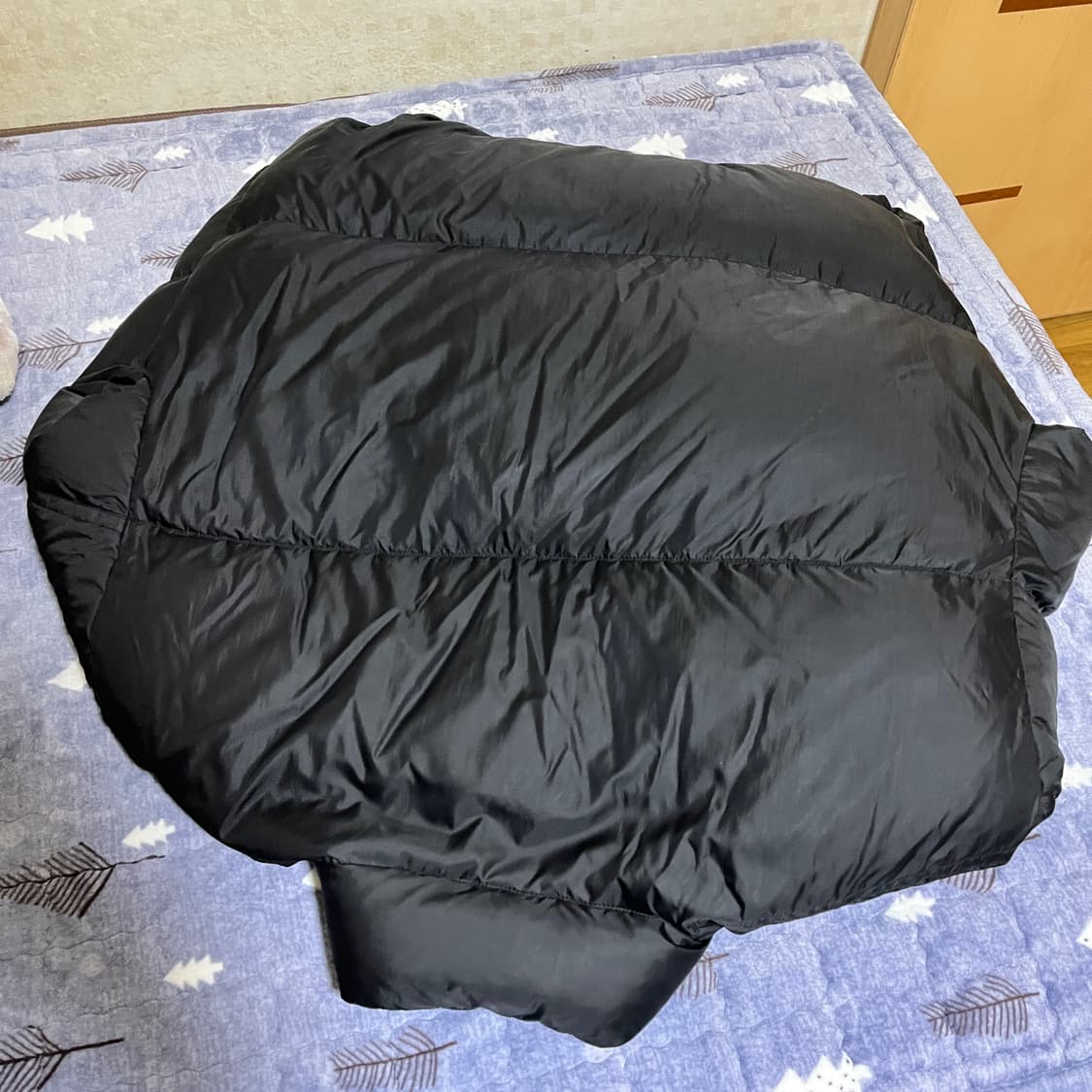 [4] 24FW 폴리테루 유즈드 스냅 다운 푸퍼 패딩 / Black 상품이미지3