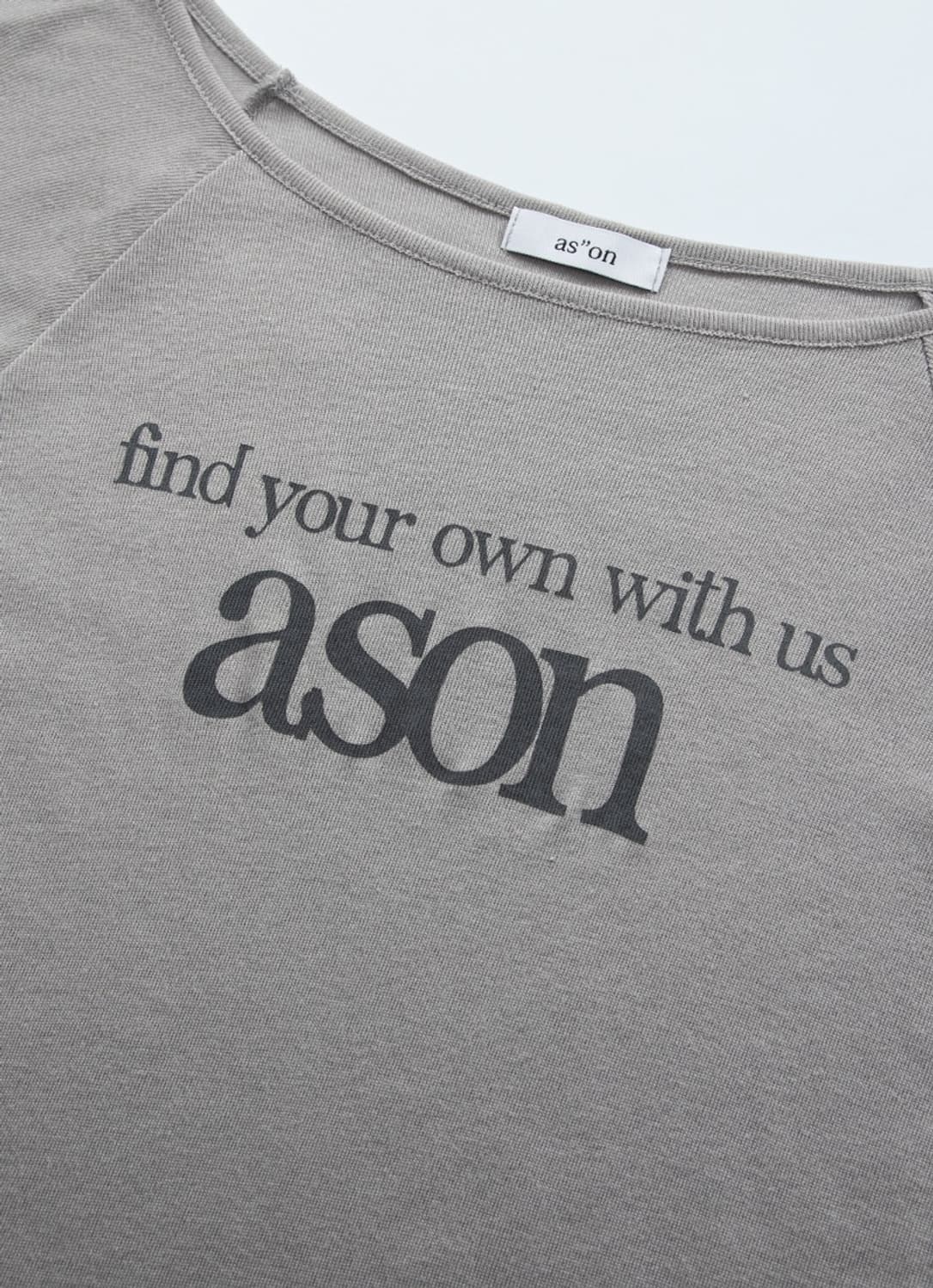 ASON LETTERING LONG SLEEVE / EARL GREY 상품이미지7