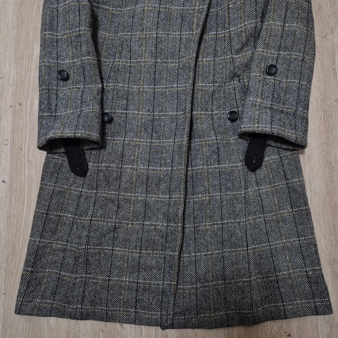 톰보이 모직 헤링본 싱글 코트 상품이미지3