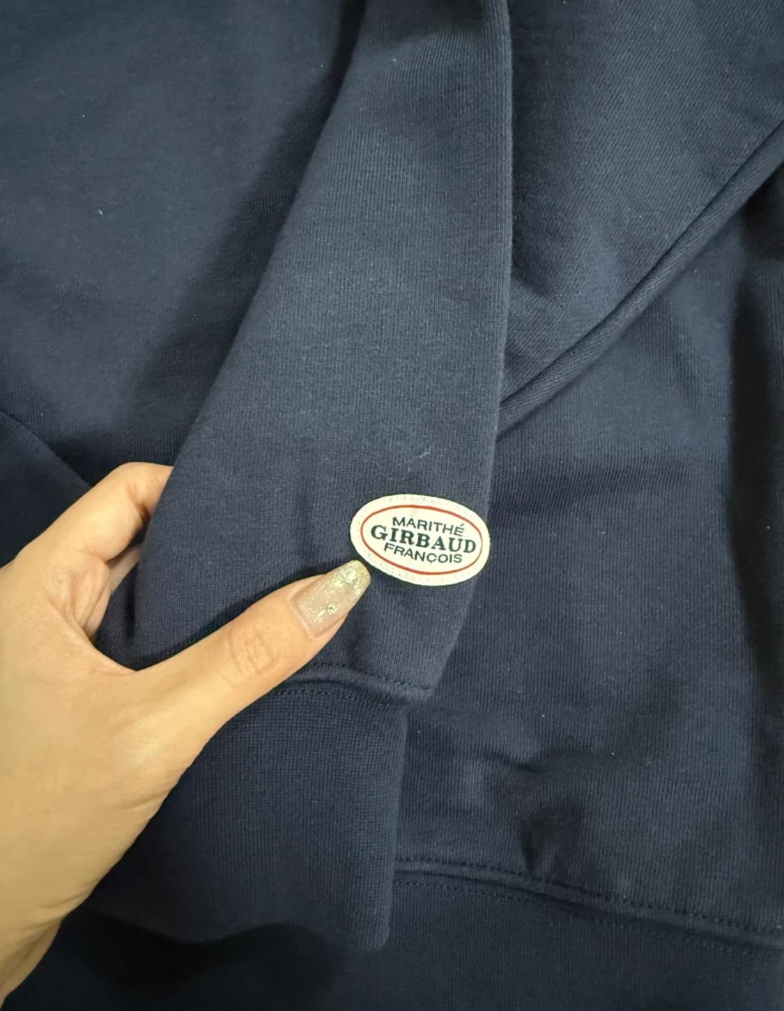 마리떼 네이비 맨투맨 M 상품이미지4