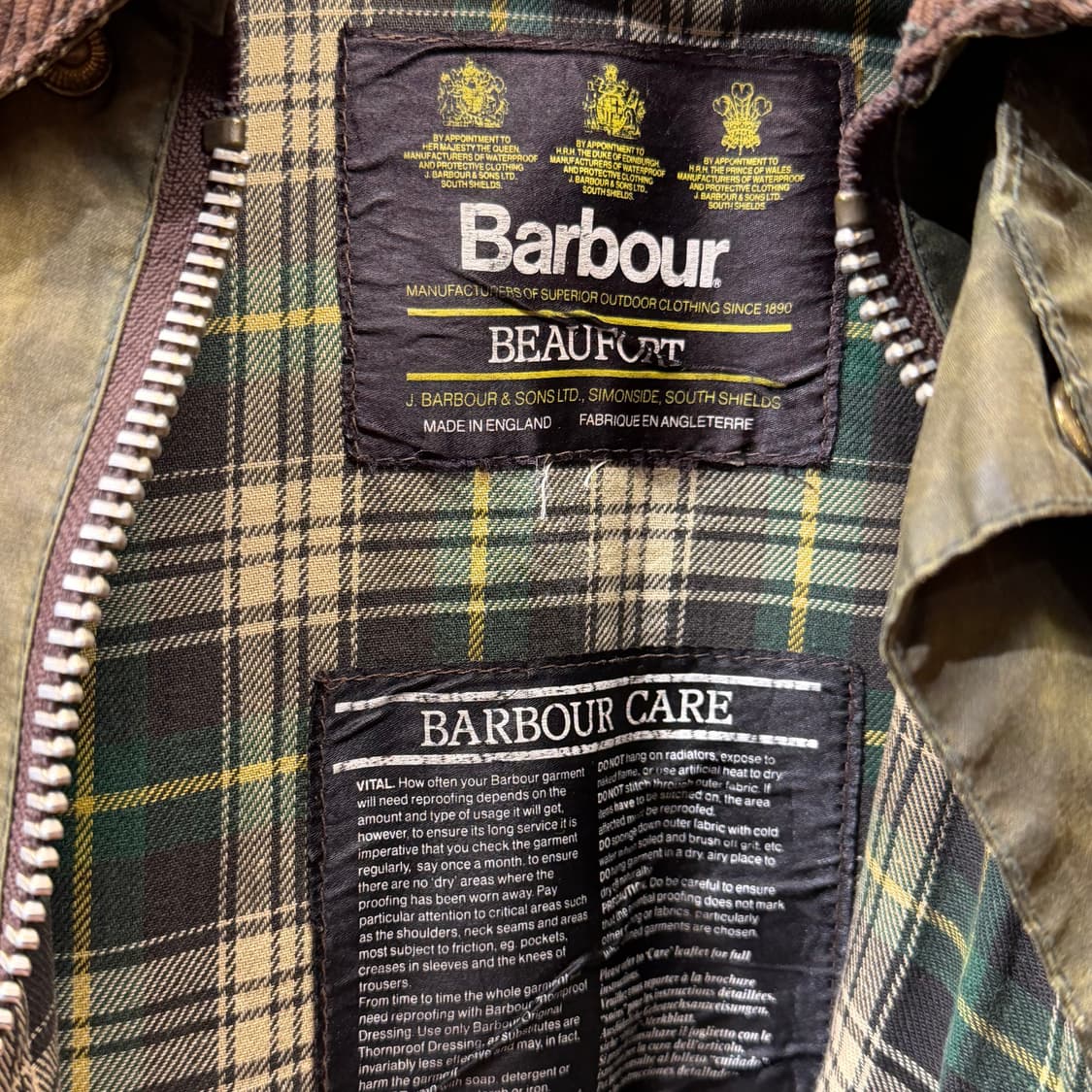 Barbour 바버 뷰포트 왁스드 코튼 헌팅 자켓 100 상품이미지3