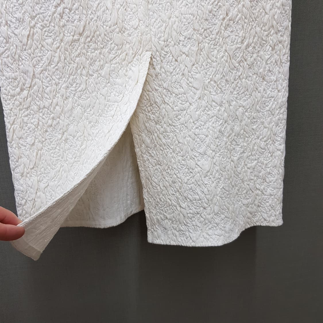 한섬 타임 자가드 텍스처 롱 스커트 61-90사이즈 상품이미지6