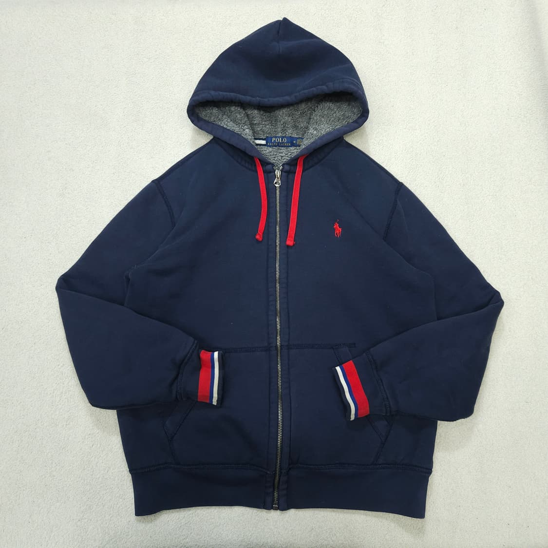 폴로 랄프 로렌 쉐르파 후드 집업 M 상품이미지2