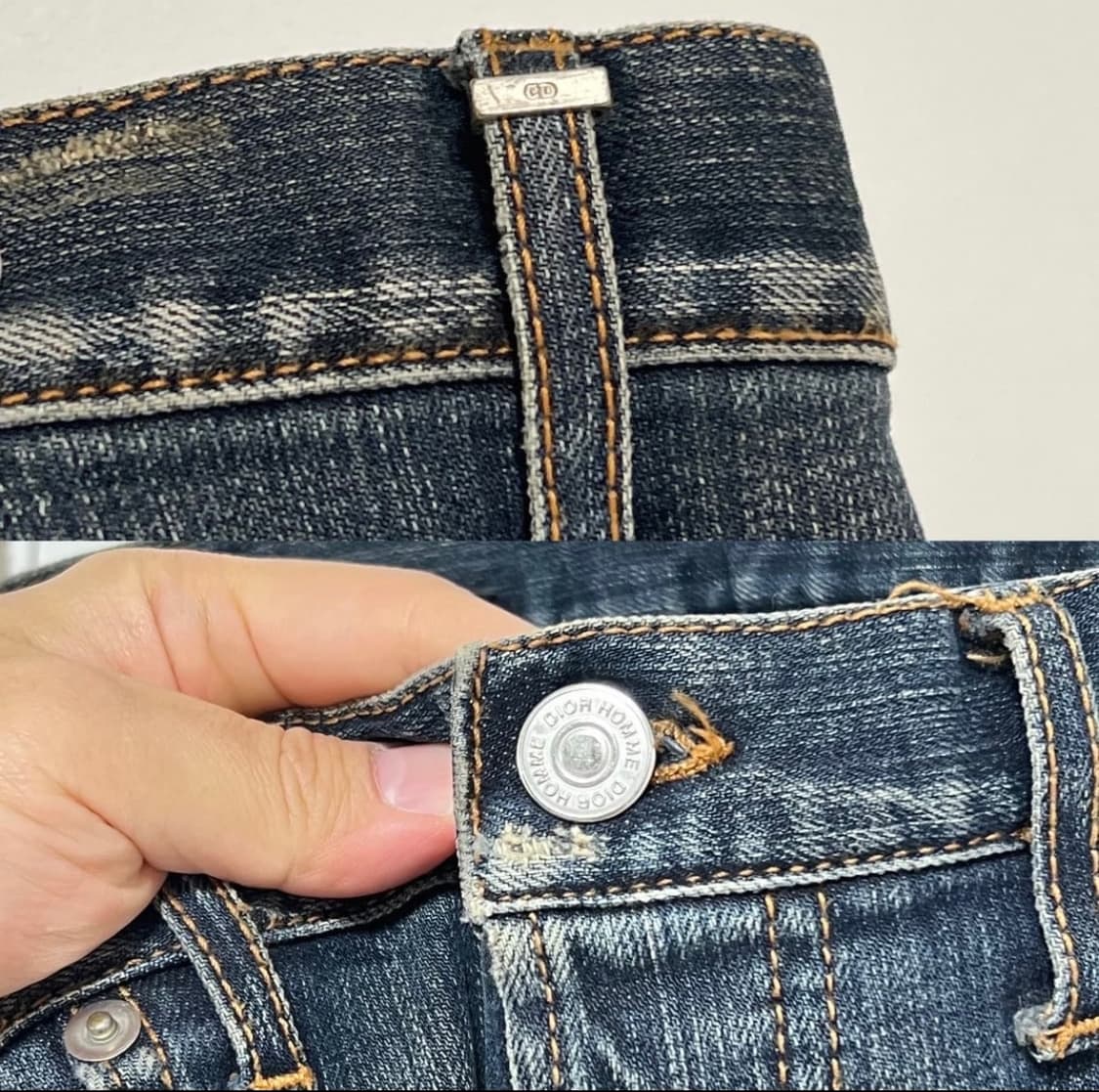 디올옴므 08AW 커스텀 제이크 진 17.5bas 상품이미지7