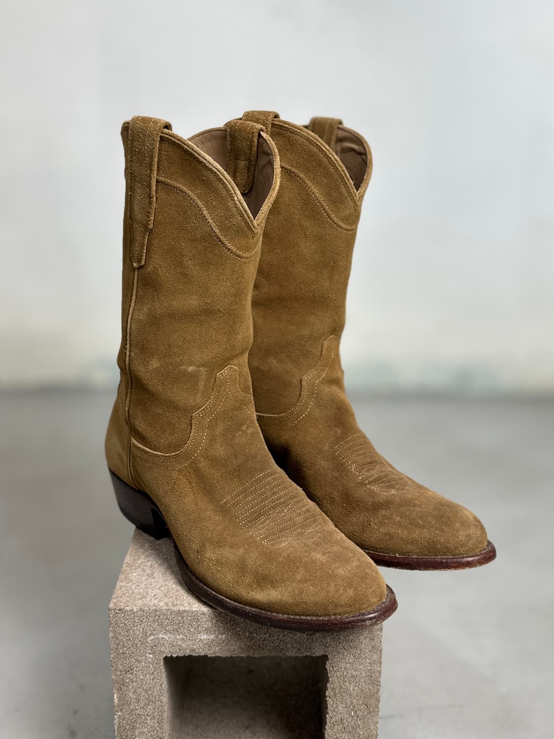 테코바스 죠니 스웨이드 웨스턴 부츠 카우보이 부츠 상품이미지1