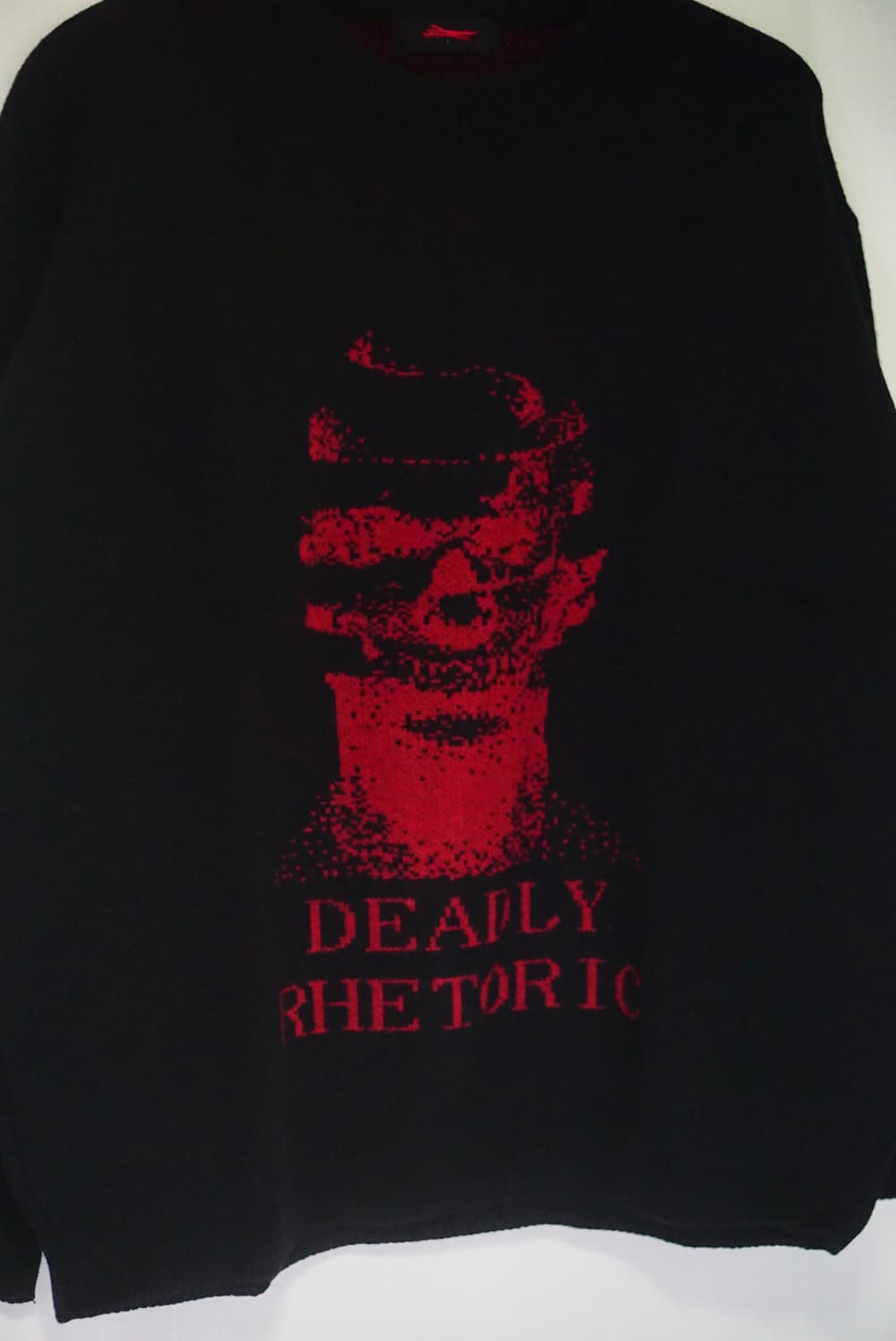 블랙 그래픽 니트 상품이미지2