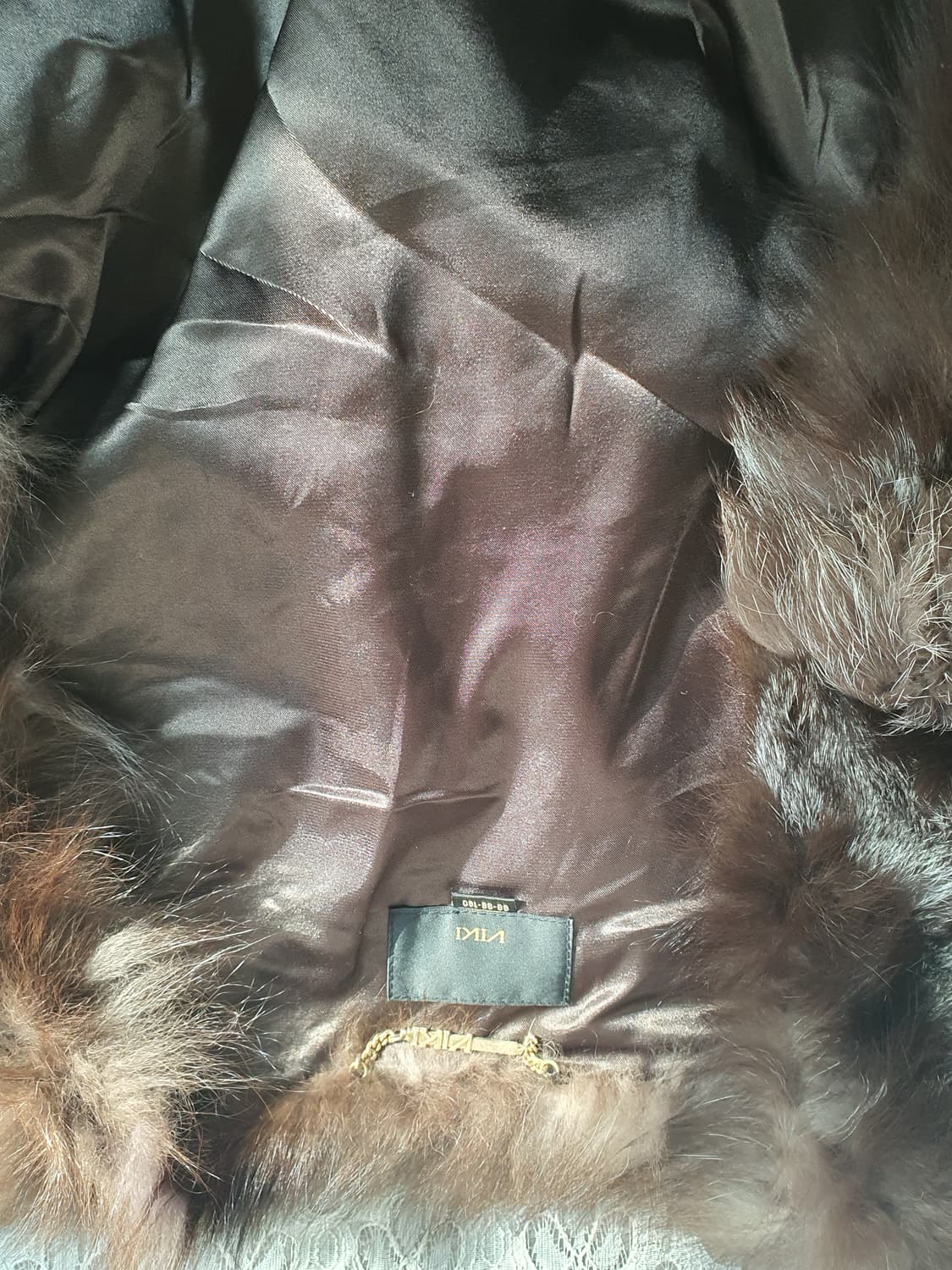 [갸루] VIKI 브라운 퍼 베스트 조끼 폭스퍼 조끼 상품이미지4