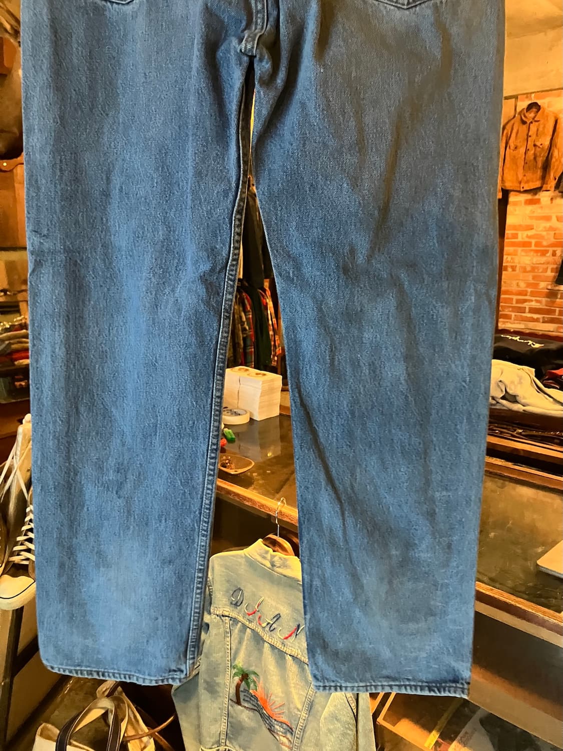 90s USA 발렌시아 리바이스 501 0000 데님 팬츠 상품이미지7