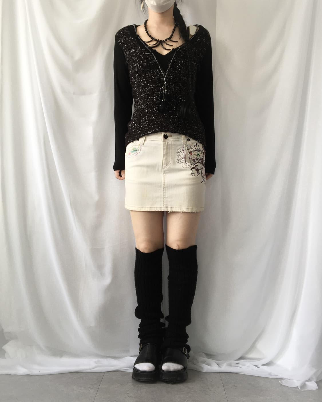 Pom pom glitter woolen knit 상품이미지1