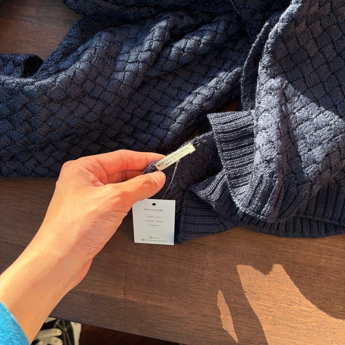 15495 - 보테가 베네타 인트레치아토 패턴 스카프 상품이미지3