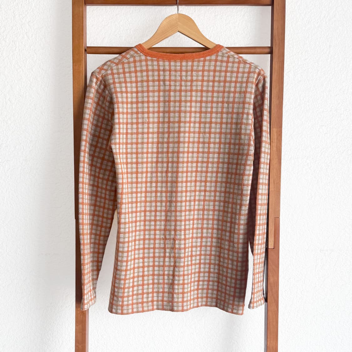 귤빛 창가 체크 가디건 상품이미지8
