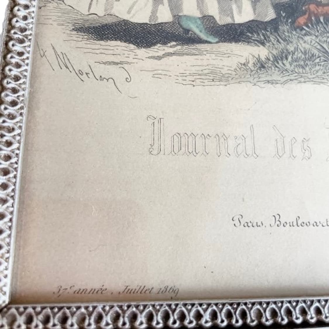 앤틱 크레놀린 레이디 액자 상품이미지4