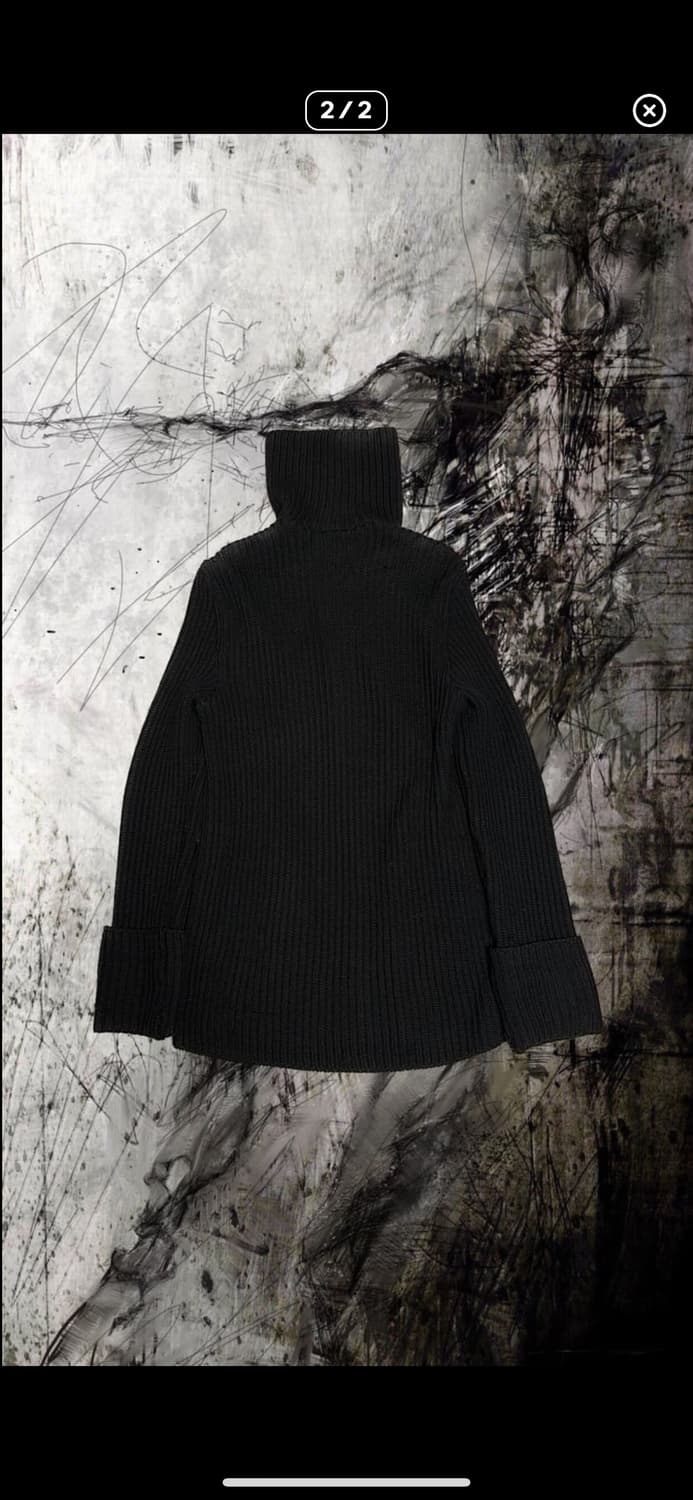 High neck lambskin knit jacket 상품이미지2