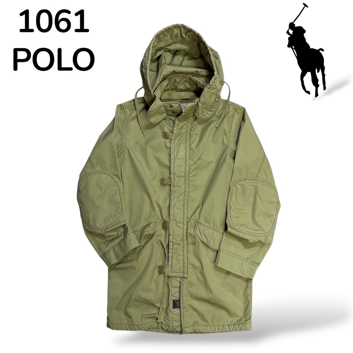 폴로 카키 후드야상 S 상품이미지2