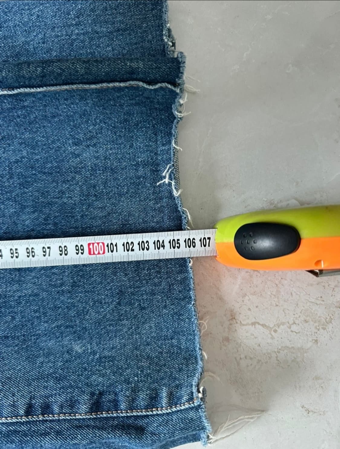 정싸롱 핀턱 데님 S 상품이미지2