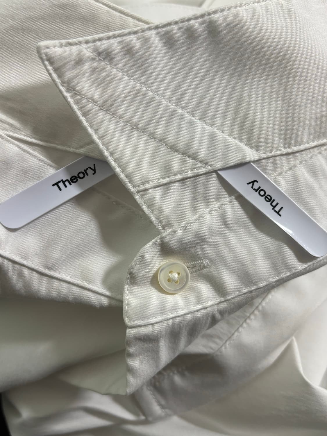 띠어리 실베인 웰스 화이트셔츠M(100) 상품이미지5