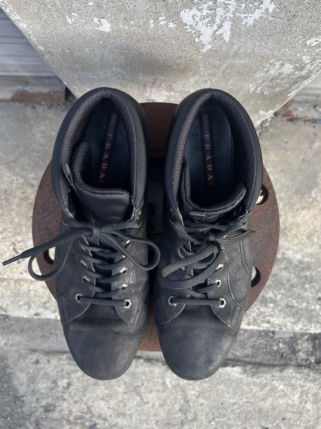 Prada Sports 스웨이드 하이킹 부츠 상품이미지5