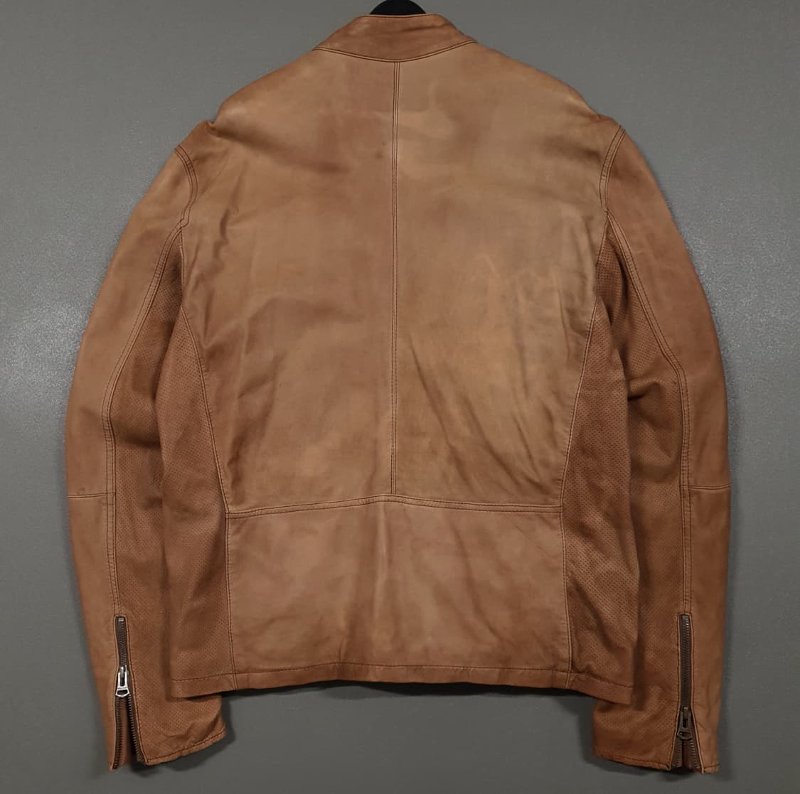 실측 M) COLE HAAN 콜한 싱글 라이더 양가죽 리얼 레더 자켓 상품이미지10