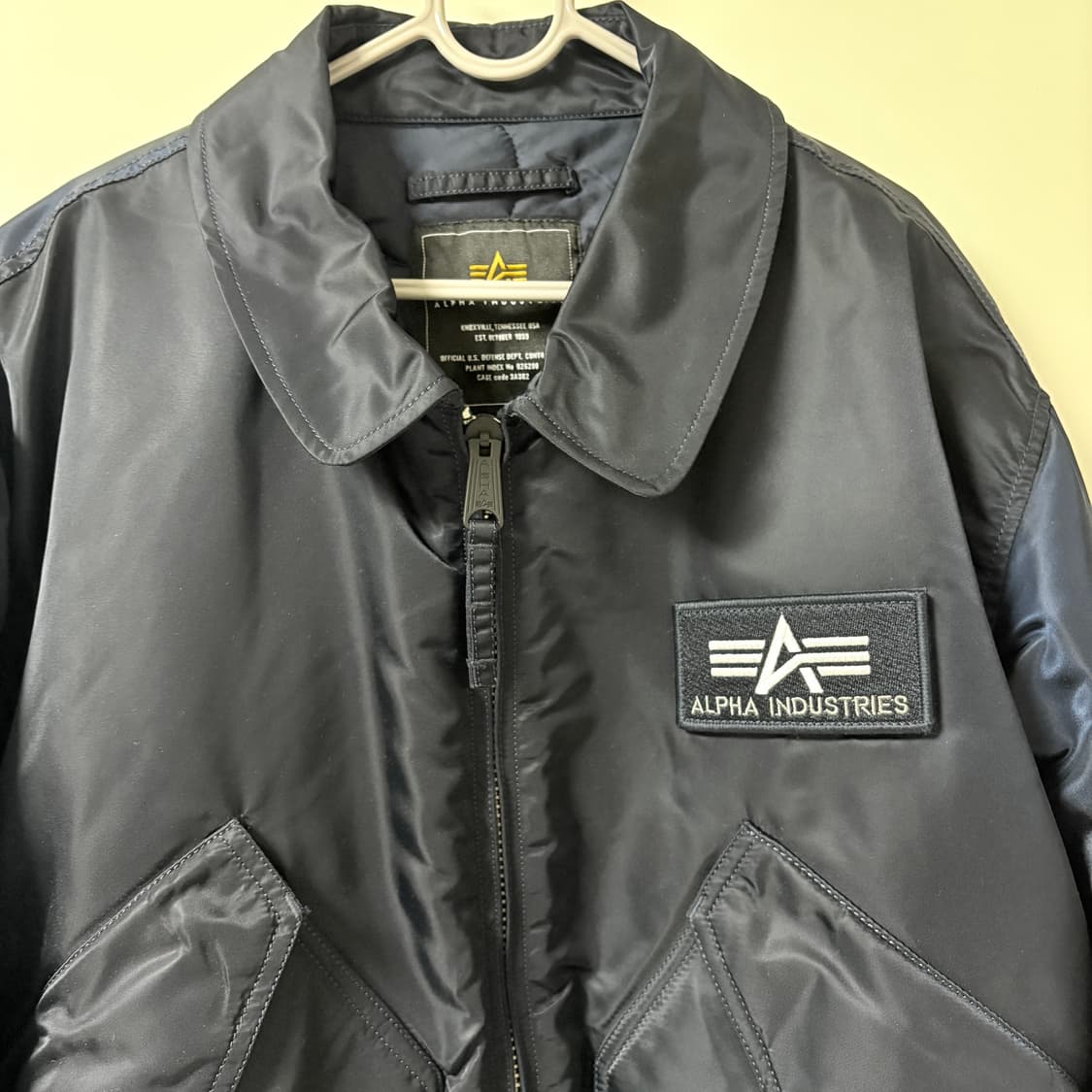 알파인더스트리 CWU 45P 항공자켓 ma-1 마원 네이비 상품이미지4