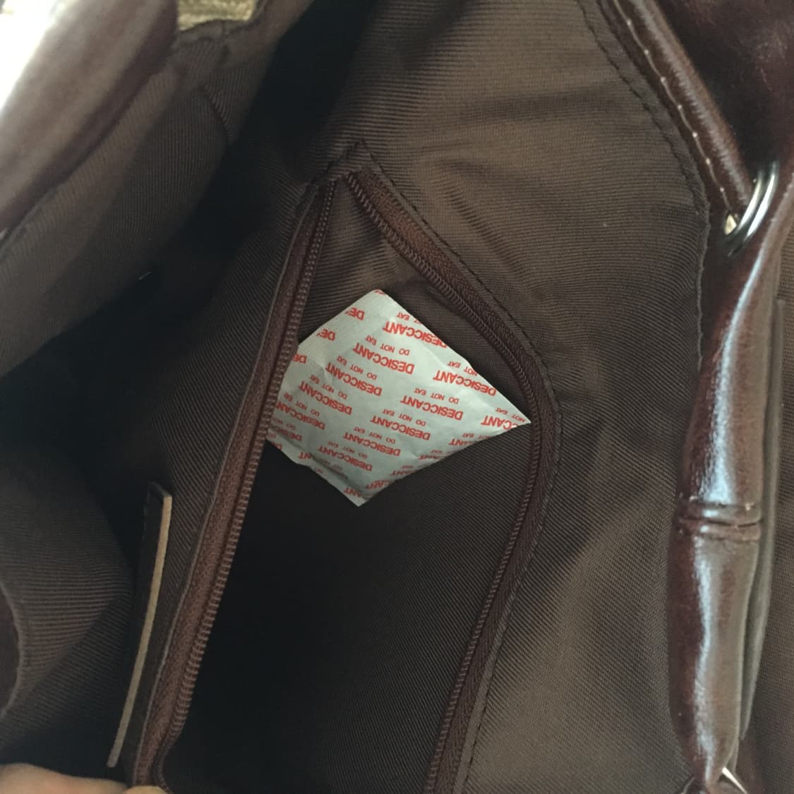 1회 착용) 오부니 브라운 백팩 상품이미지5