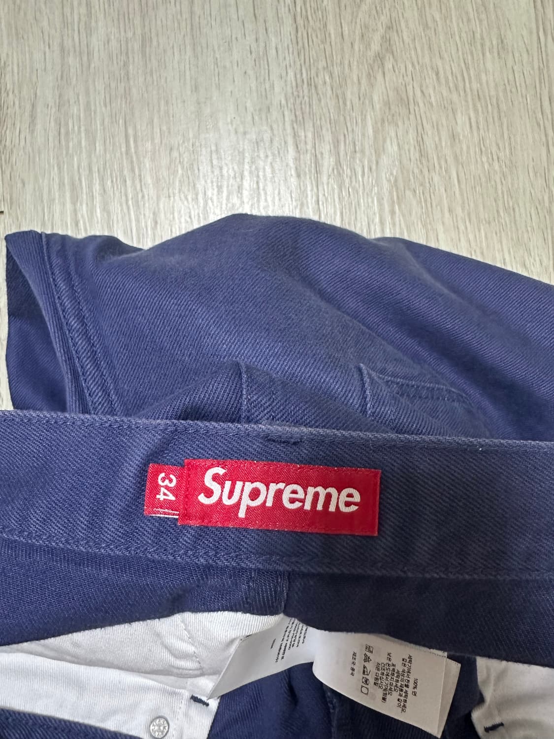 Supreme Baggy Jean Navy - 24SS 상품이미지4