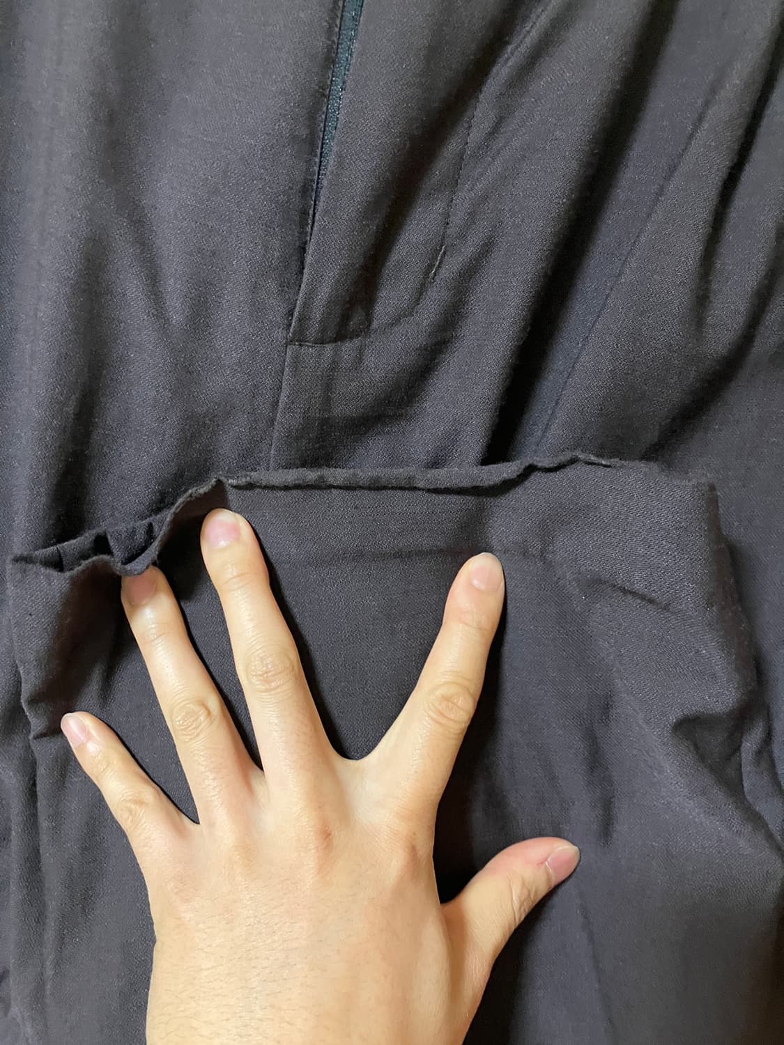 폴리테루 미들지퍼 슬랙스 상품이미지3