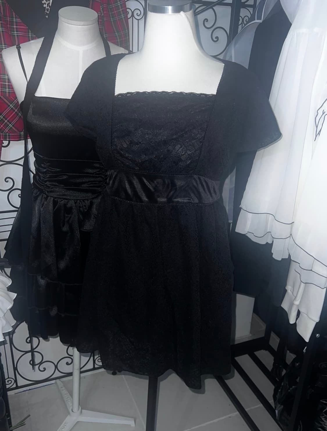 빈티지 탑 공겜여주 락시크 지뢰계 핀터깔 달천깔 반팔 블라우스 상품이미지1