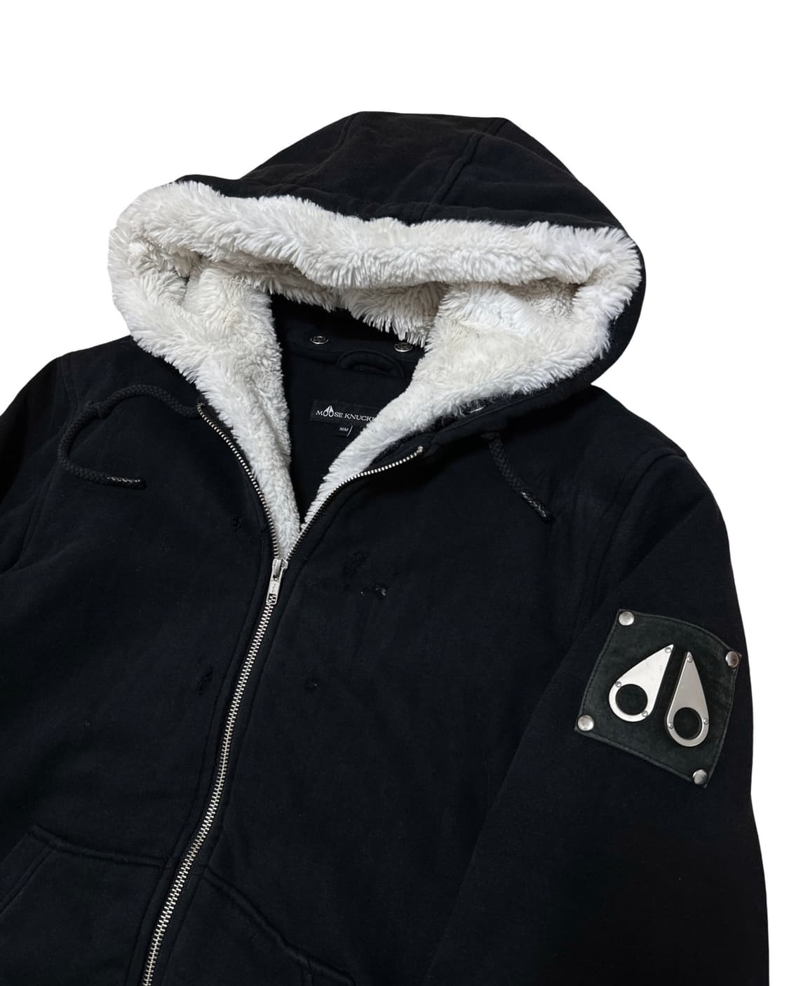 무스너클 버니스웨터 블랙 후드집업 상품이미지4