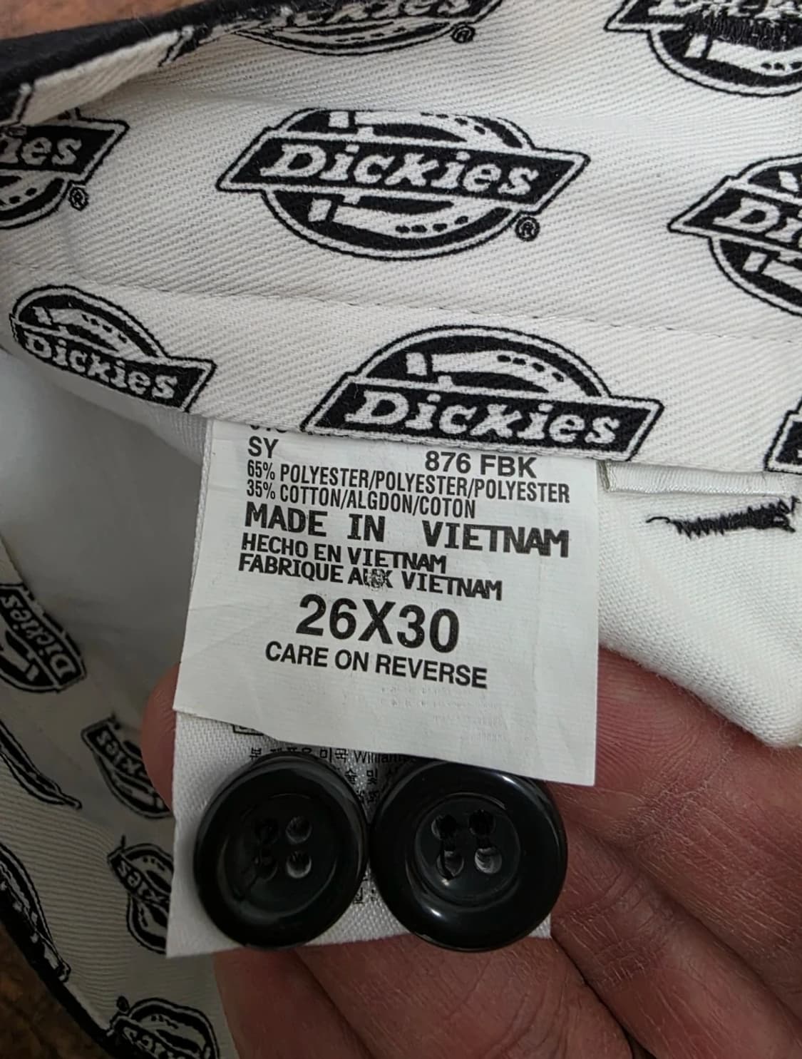 [미사용] 디키즈 치노 팬츠 코튼 팬츠 면바지 블랙 26 상품이미지8