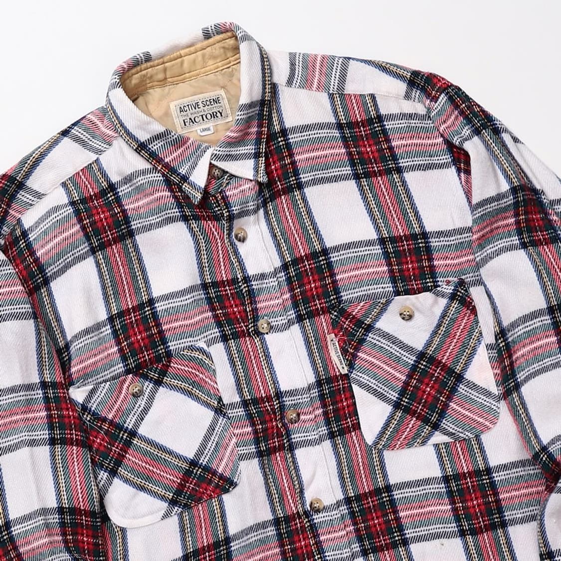 Active scene factory 투포켓 체크 셔츠 상품이미지4
