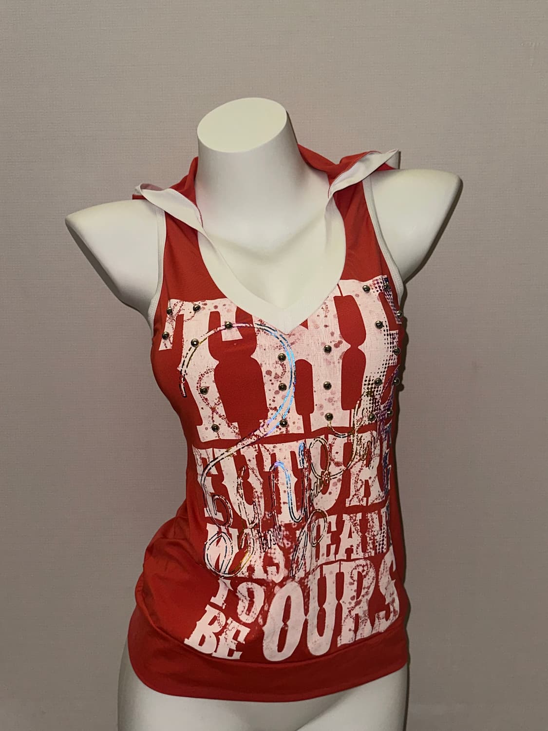 빈티지 후드 펑크 슬리브리스 상품이미지2