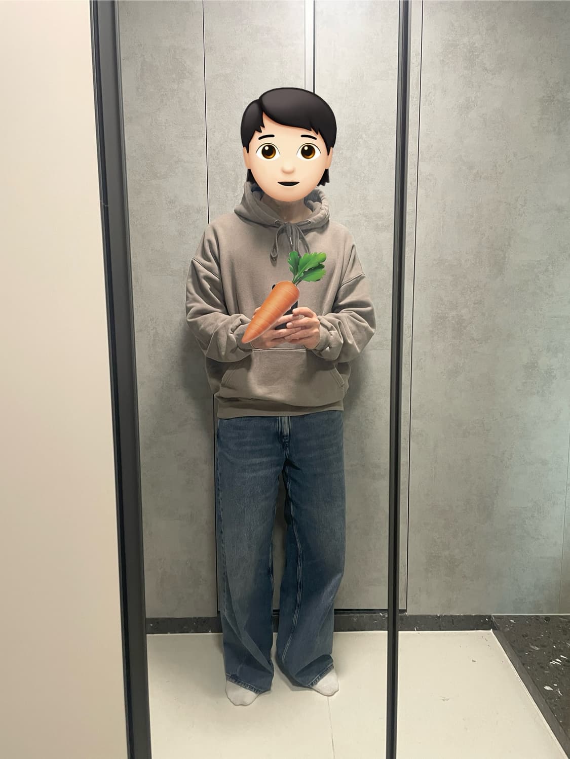 제멋 코코아색상 기모 후드 L 상품이미지4