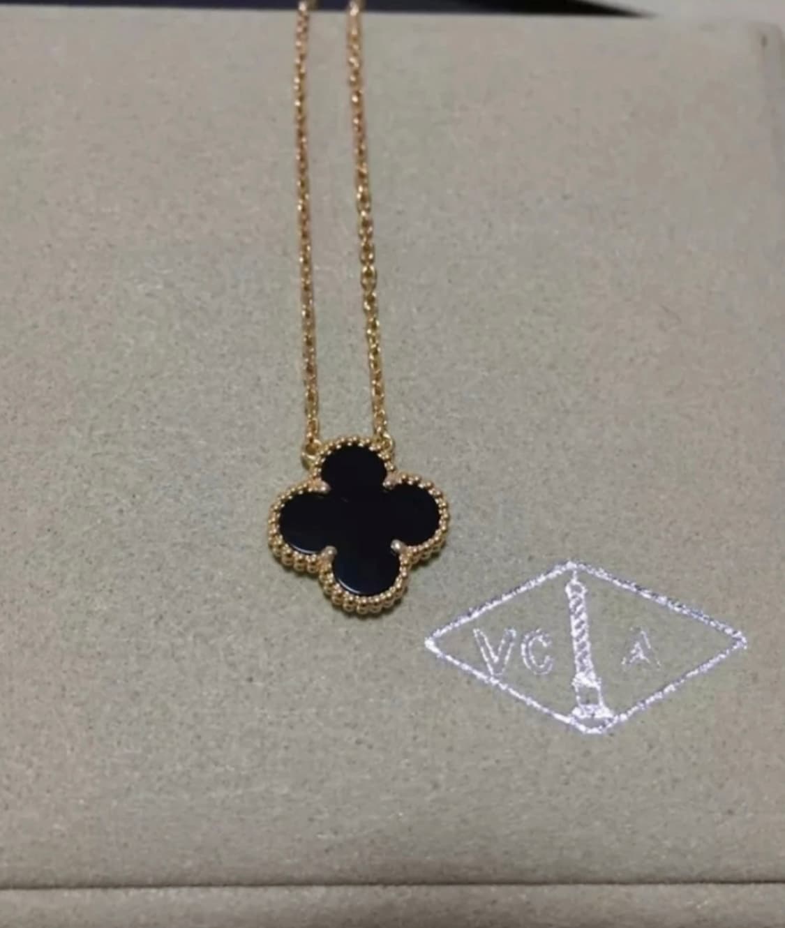 반클리프&아펠 알함브라 빈티지 오닉스 목걸이
 상품이미지4