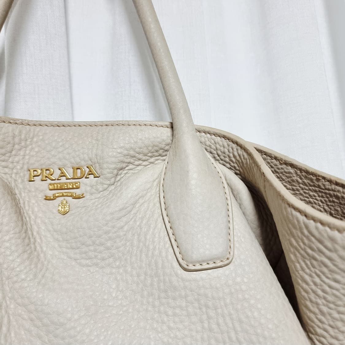 프라다 비텔로 다이노 숄더백 토트백 레더 가방 핸드백 (전체염색 필요함) 상품이미지2