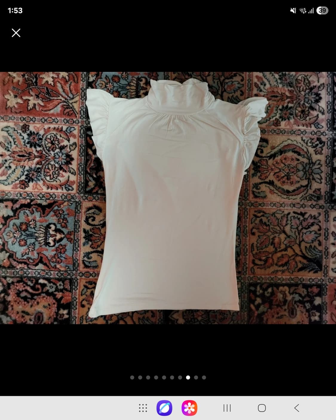 프랑스 모르간 터틀넥 모달 셔츠 아이보리  상품이미지7