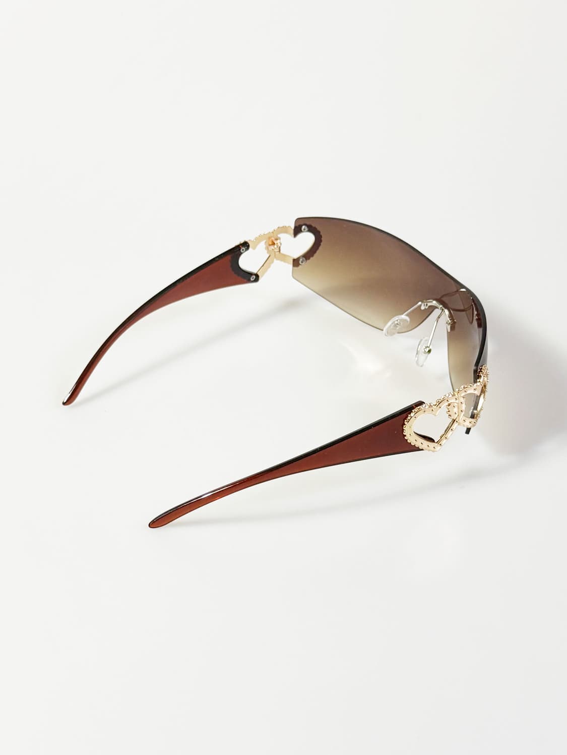 쉴드 고글 무테 스퀘어 프레임 빈티지 틴트 선글라스 상품이미지4