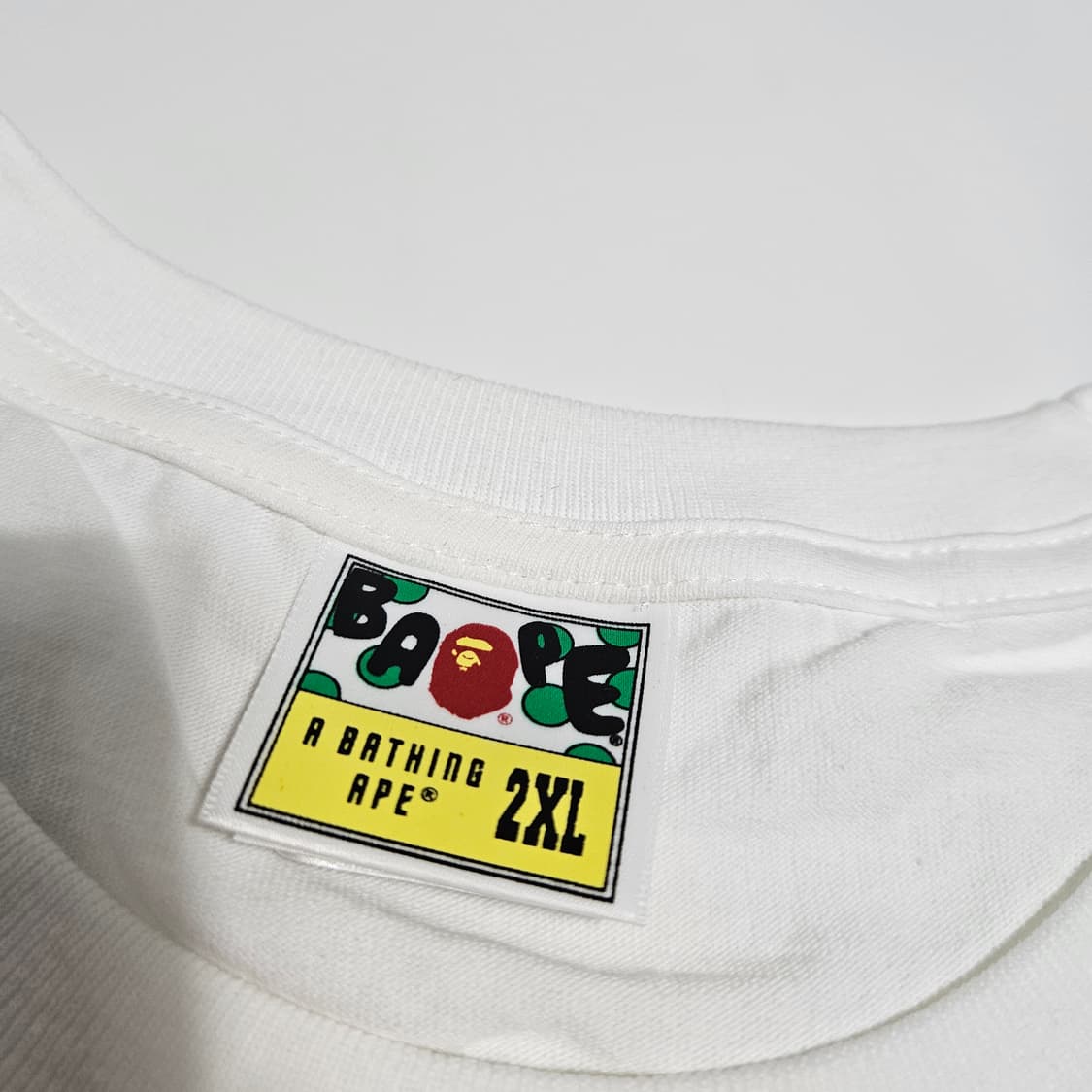 베이프 헤더 그레이 카모 컬리지 티셔츠[XXL] 상품이미지5