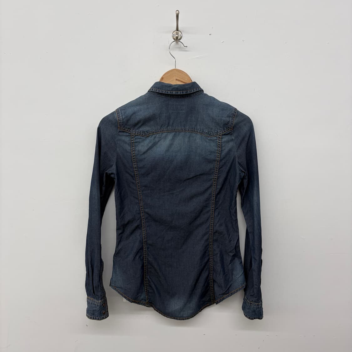 디젤 데님 셔츠 청남방 여성 S 상품이미지5
