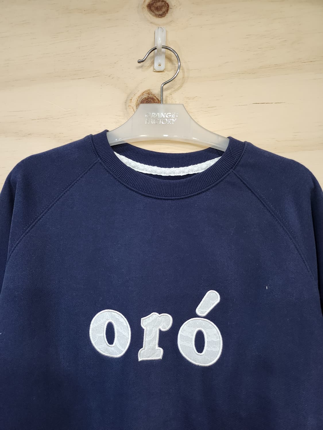 446) 오로 oro 레터링 레이스 맨투맨 상품이미지5