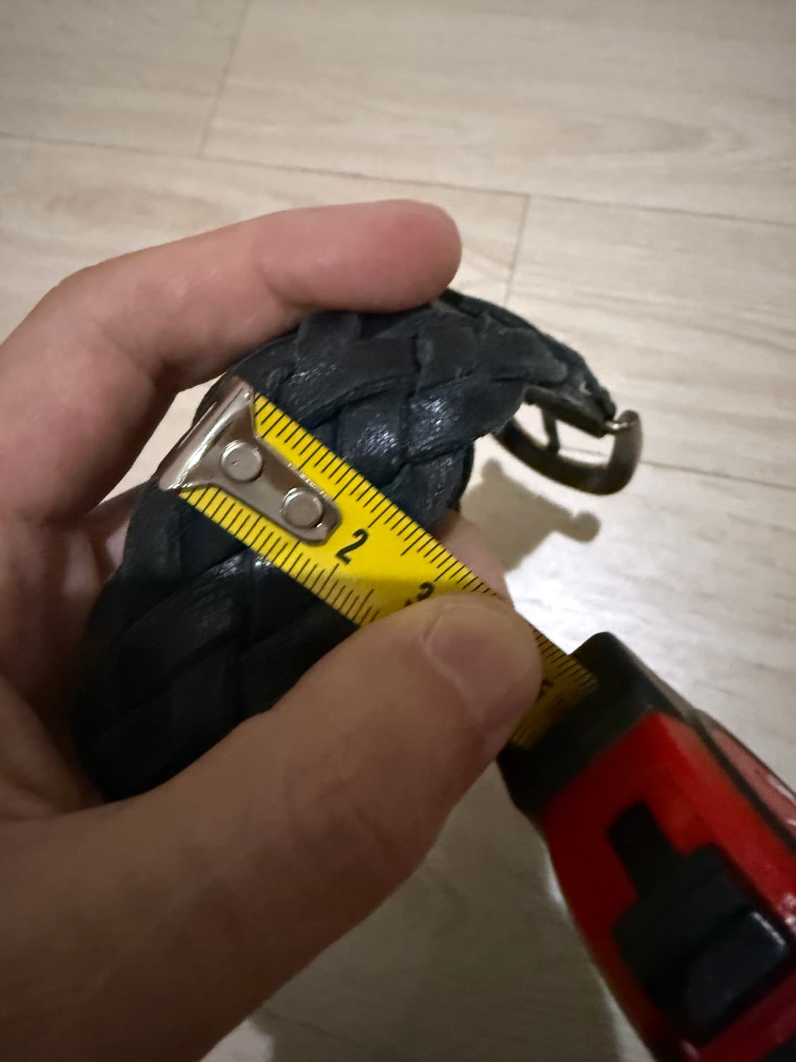 블랙 레더 웨이빙 꽈베기 벨트 상품이미지5