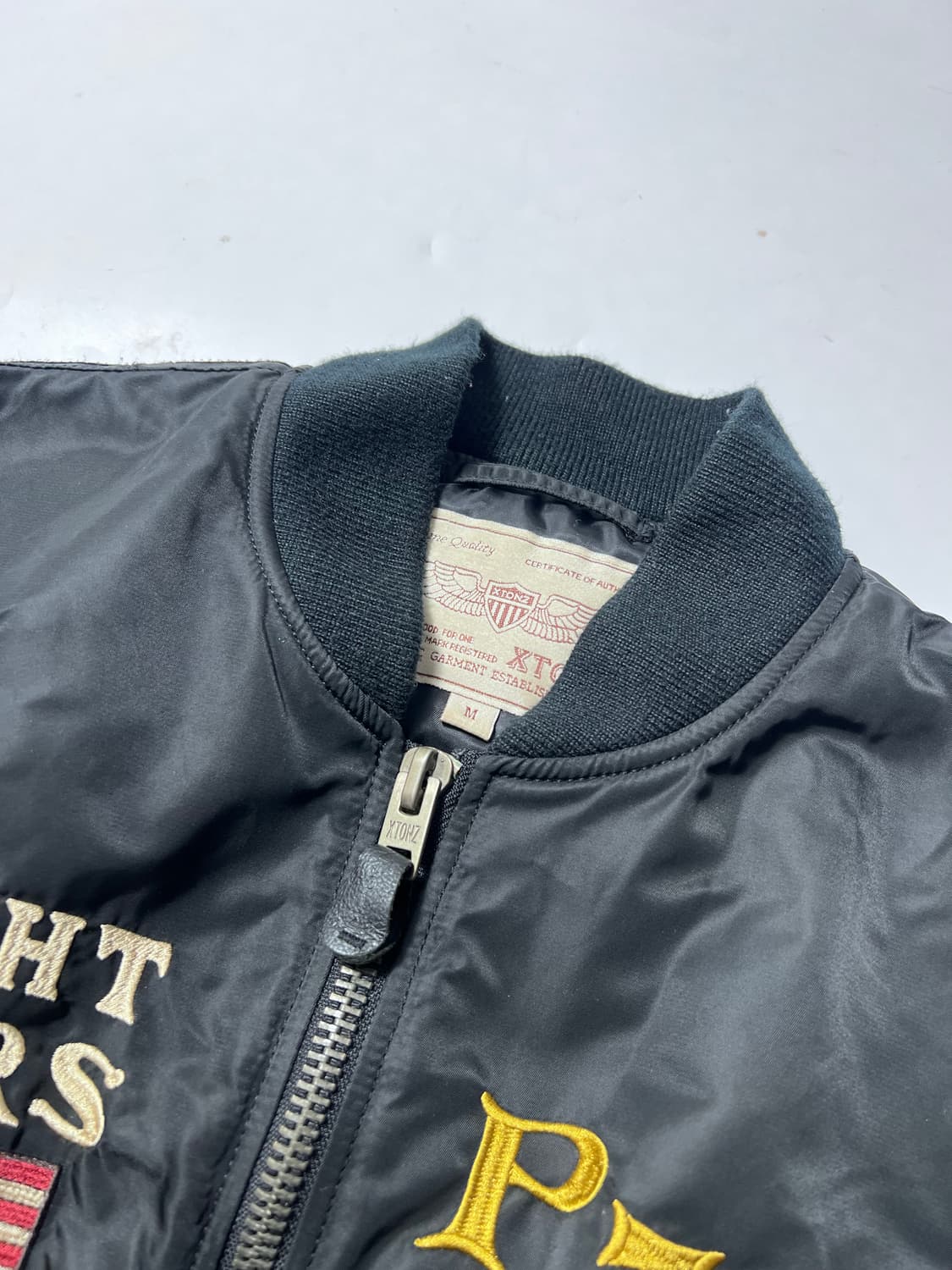 엑스톤즈 자수로고 MA-1 항공점퍼 M 상품이미지3