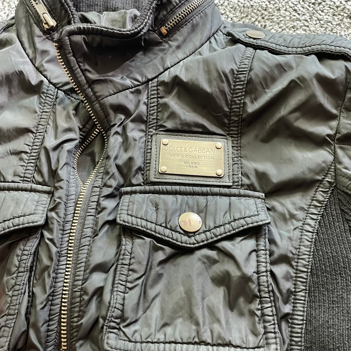 07‘AW 돌체 앤 가바나 멀티지퍼 램스킨 자켓 상품이미지3