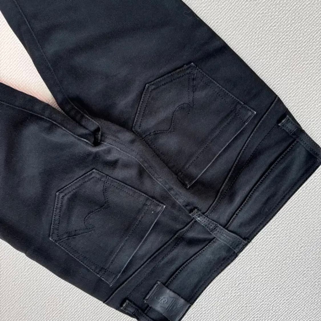 블랙진 부츠컷 흑청 데님 청바지 슬랙스 세미부츠컷 상품이미지4