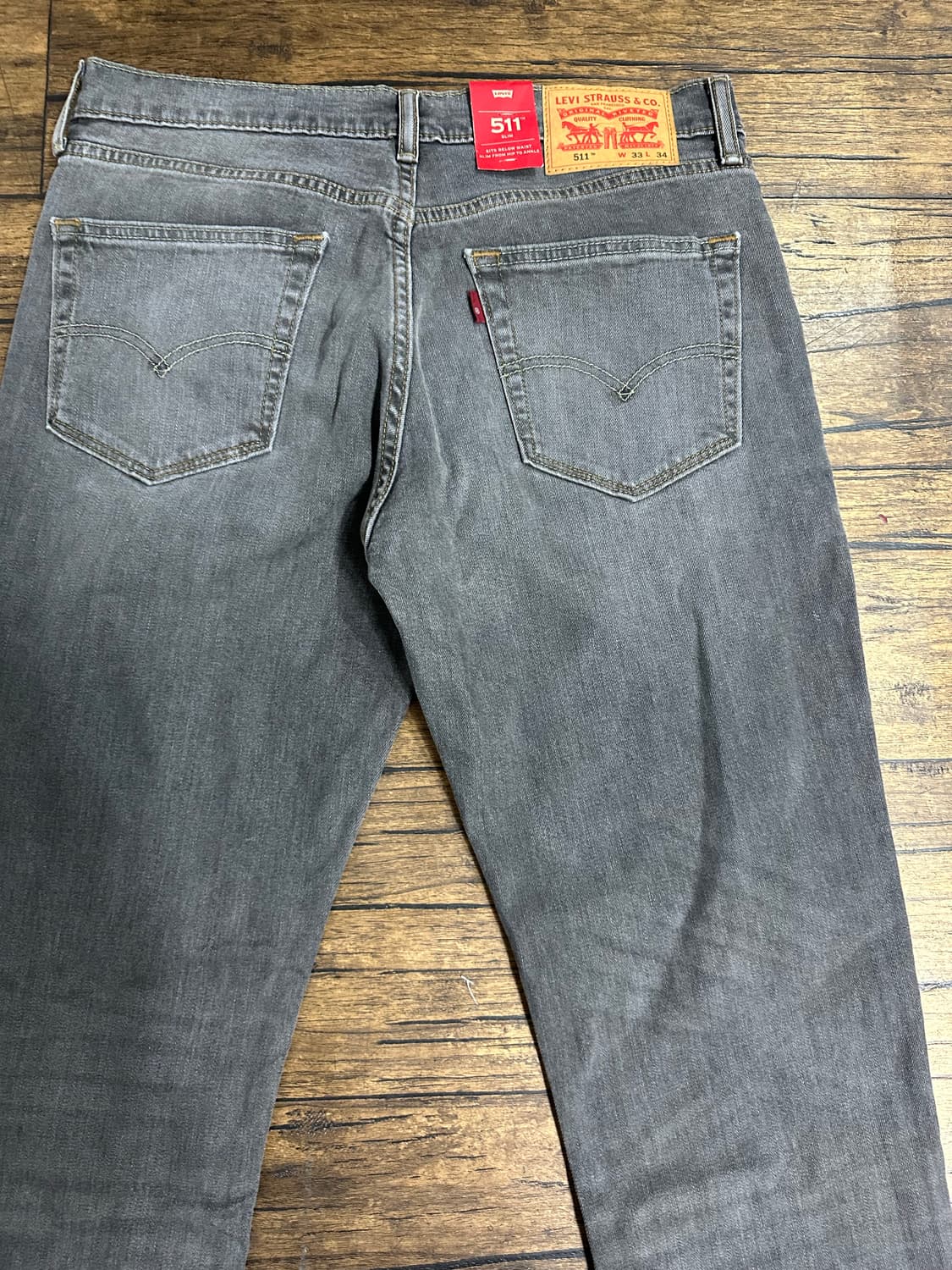 리바이스 511 슬림핏 그레이진 W33 L34 새제품 상품이미지4
