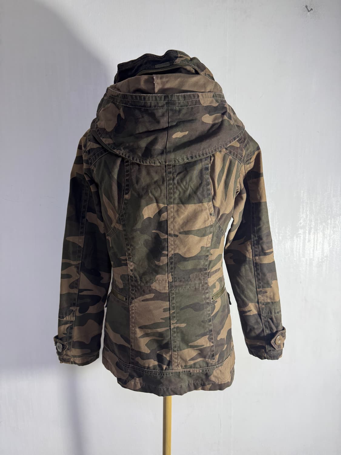 빈티지 보노 타입 멀티 포켓 카모 집업 자켓 y2k lgb goa 상품이미지3